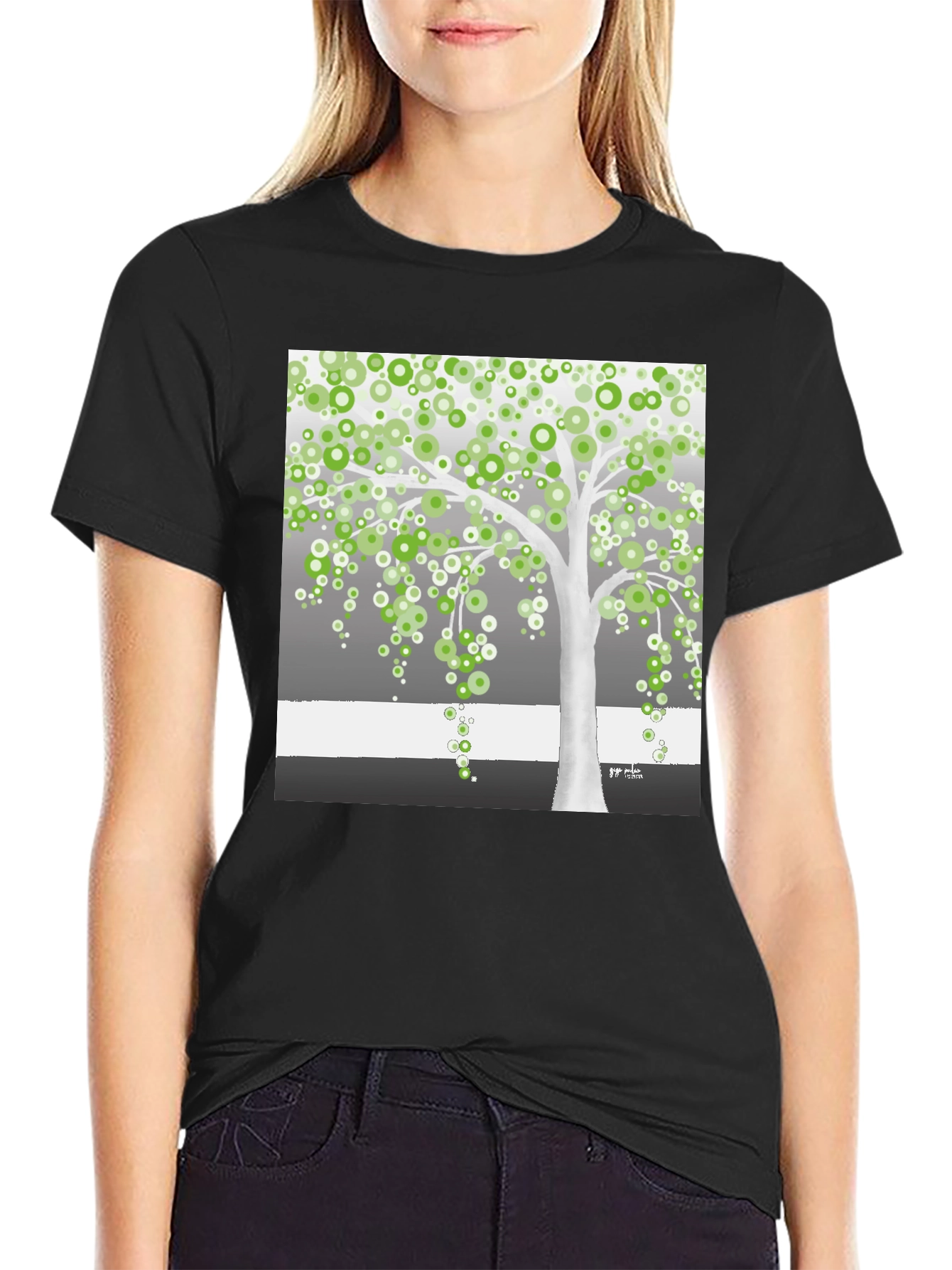 Artsy Tree Graphic Tee - Unique Design