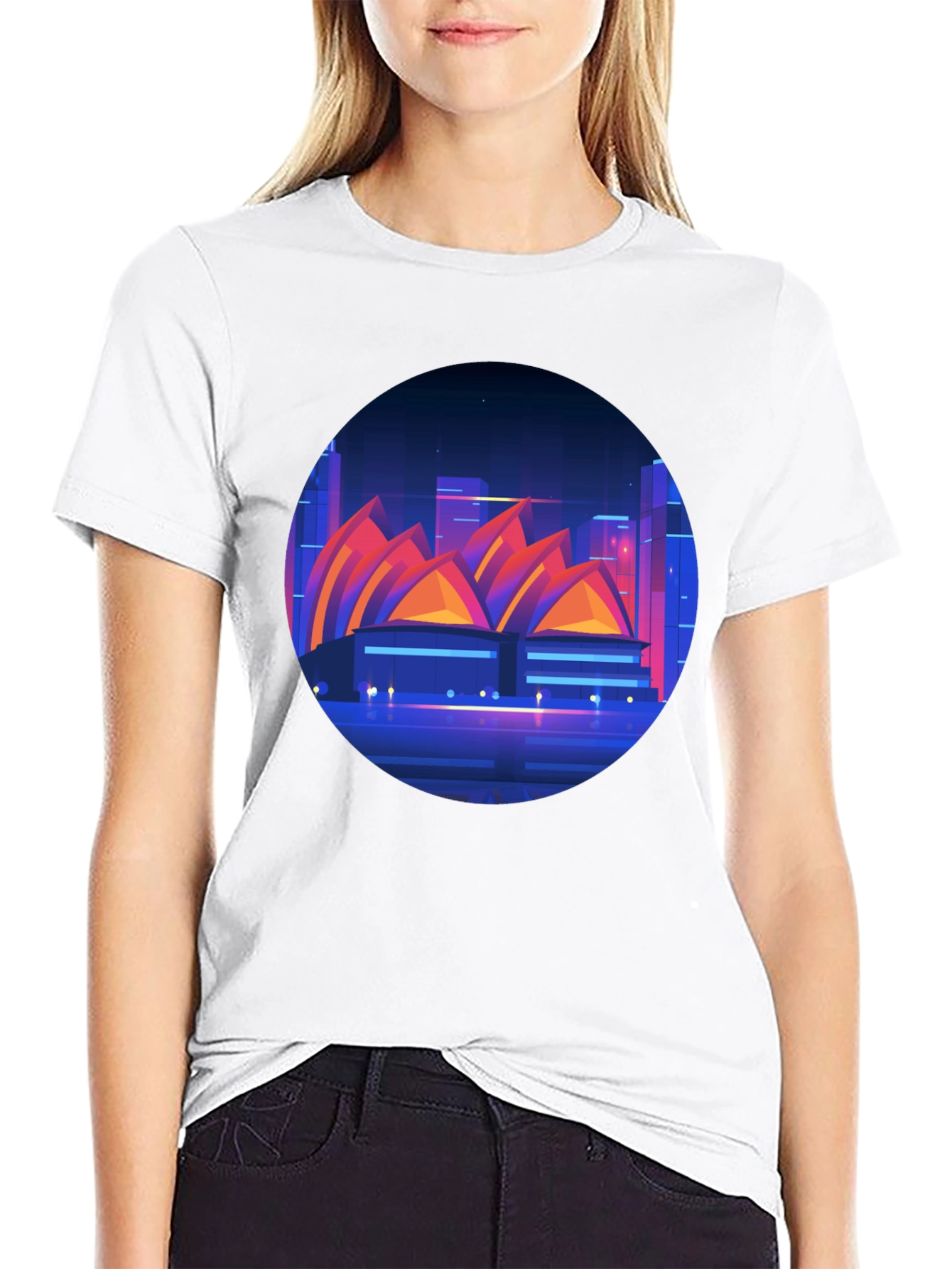 Sydney Opera House Graphic Tee - Black T-Shirt
