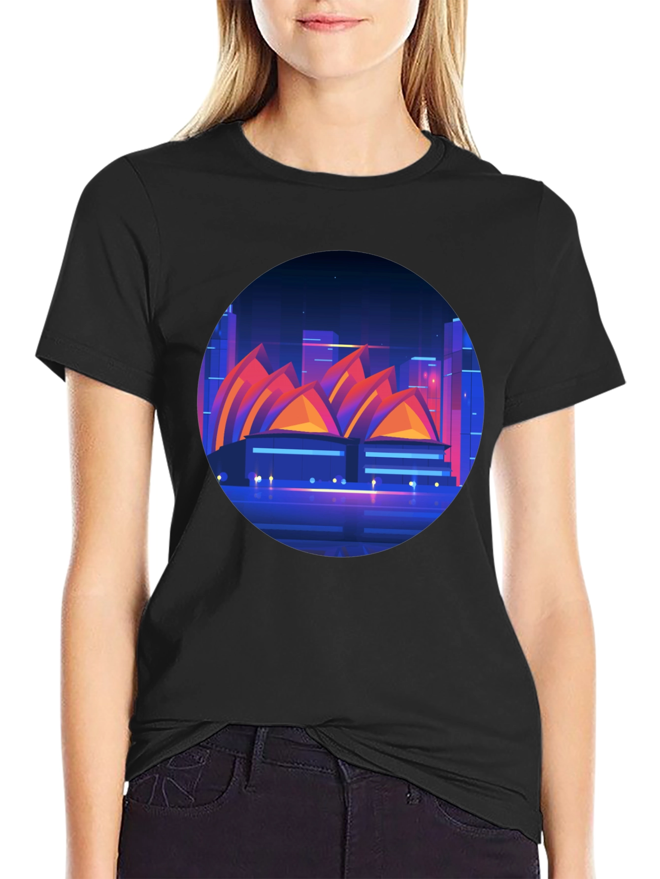 Sydney Opera House Graphic Tee - Black T-Shirt