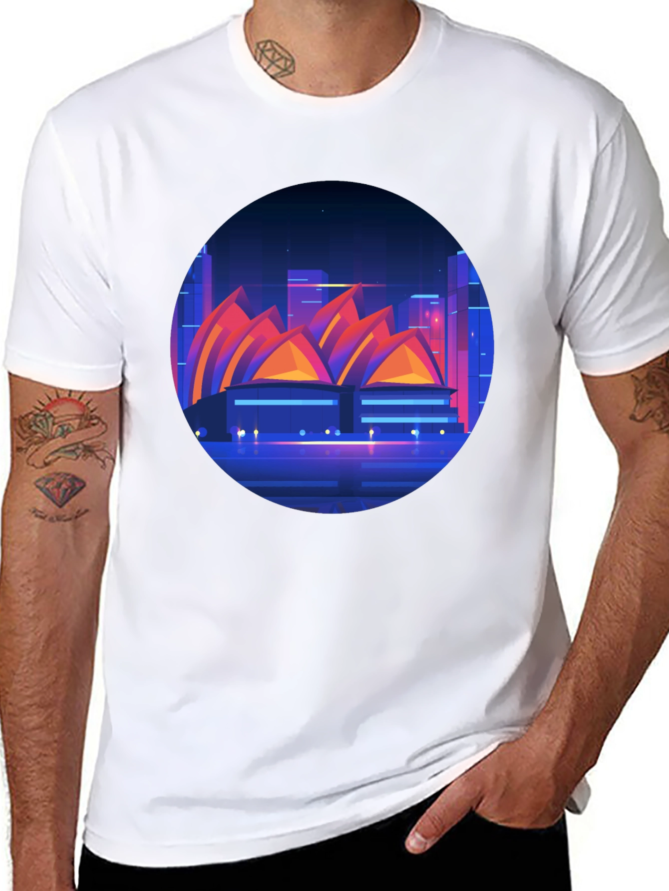 Sydney Opera House Graphic Tee - Black T-Shirt