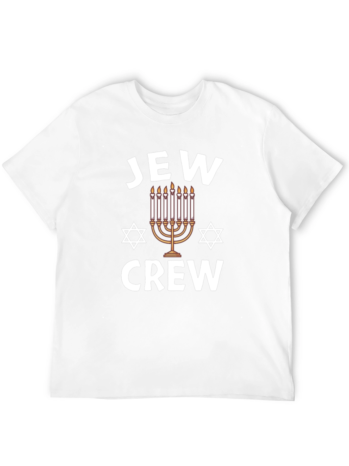 Jew Crew Mens Graphic T-Shirt Hanukkah Holiday
