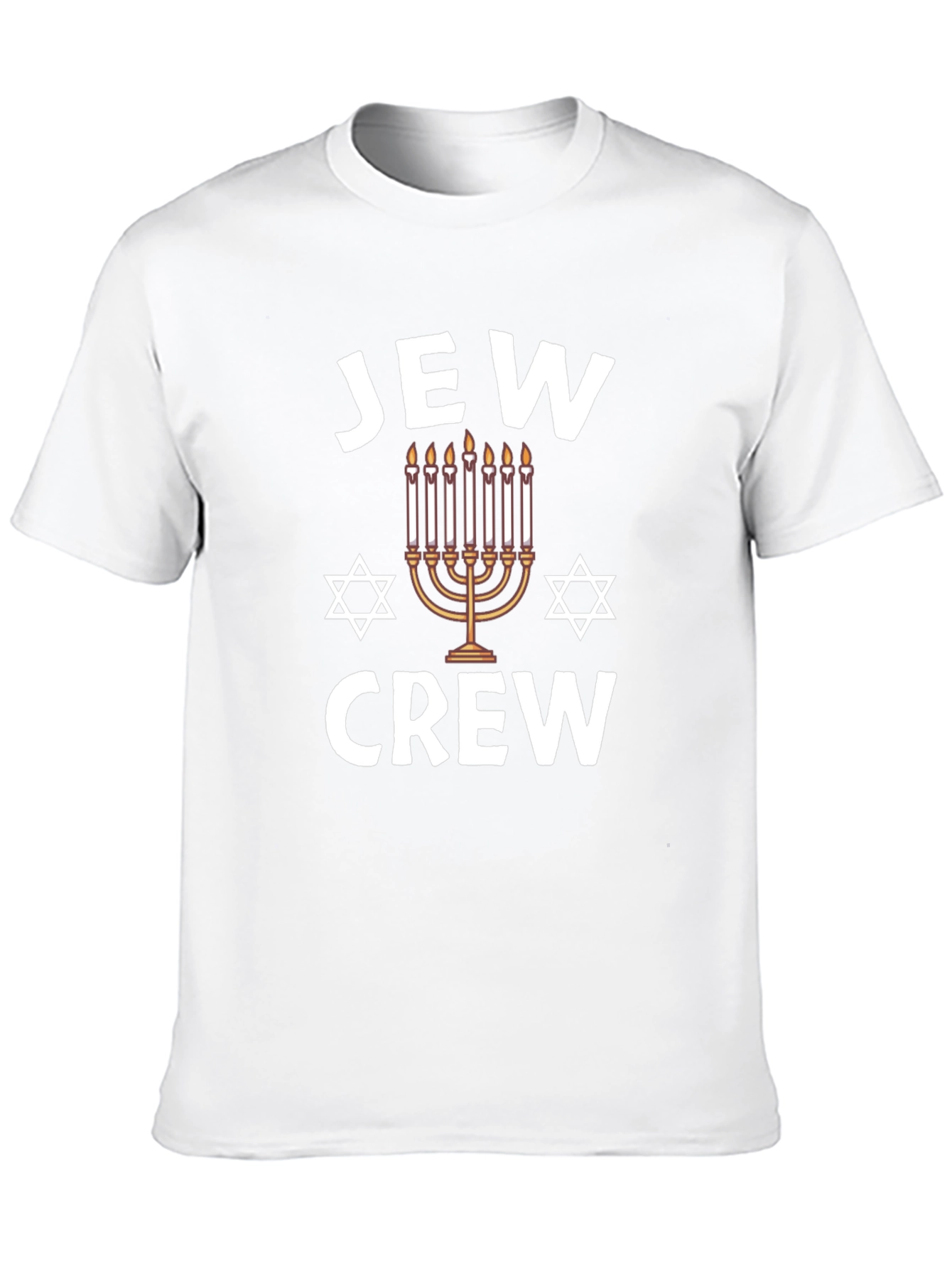 Jew Crew Mens Graphic T-Shirt Hanukkah Holiday