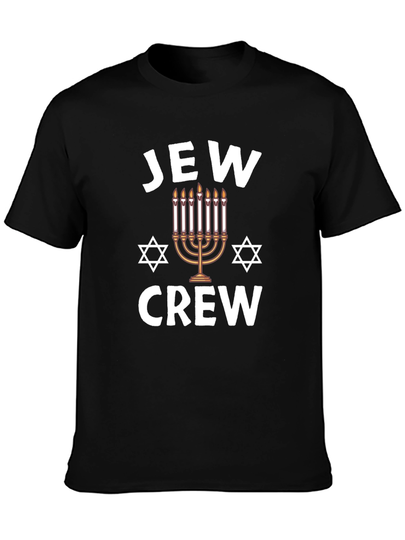 Jew Crew Mens Graphic T-Shirt Hanukkah Holiday