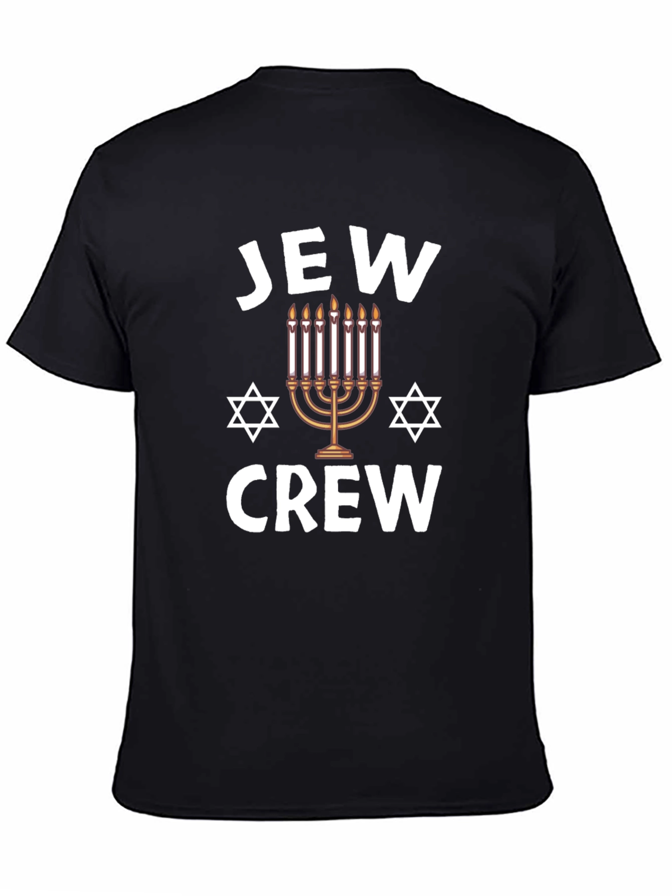 Jew Crew Mens Graphic T-Shirt Hanukkah Holiday