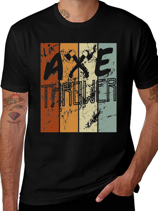 Axe Thrower Retro Style T-Shirt
