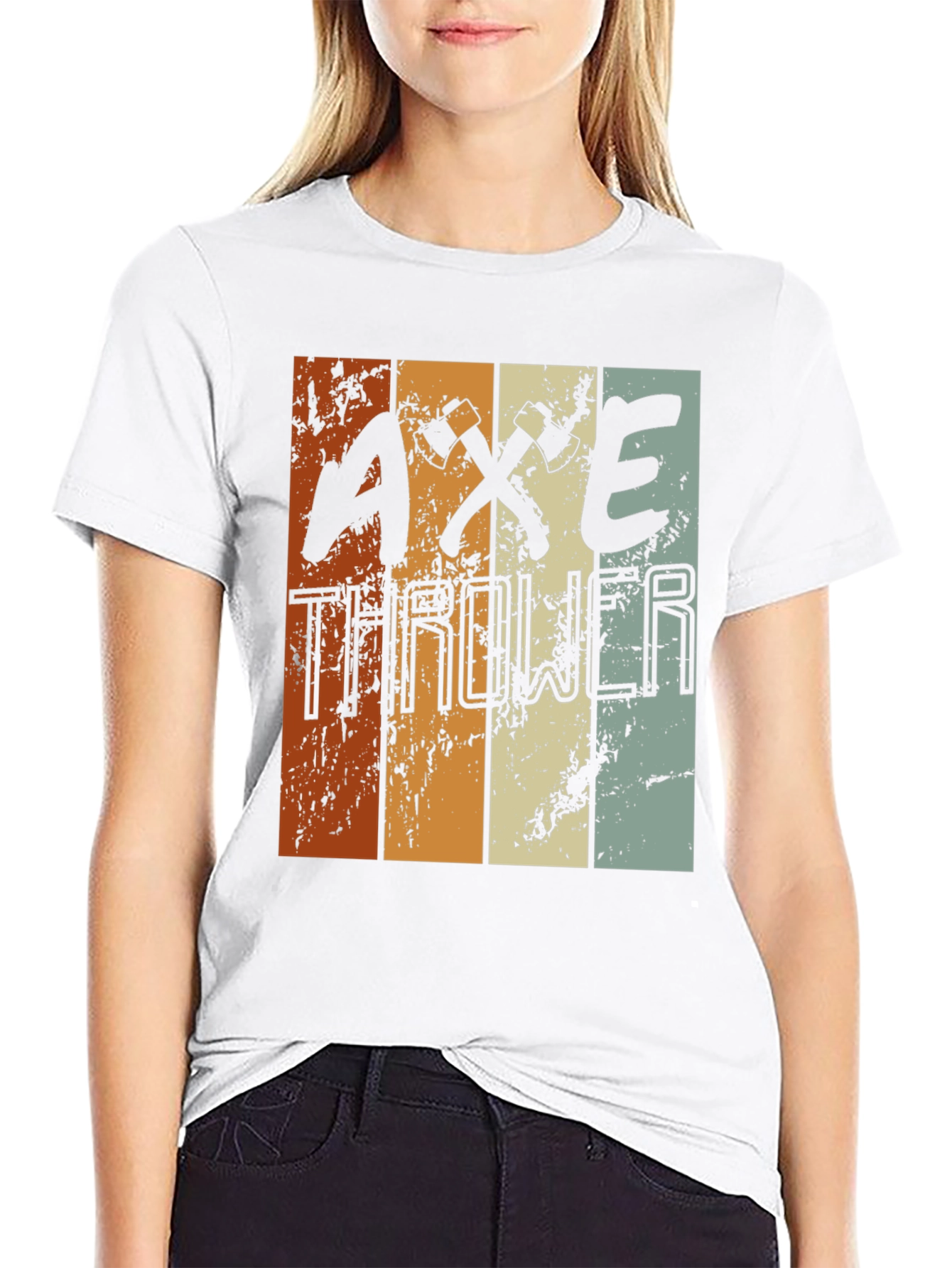 Axe Thrower Retro Style T-Shirt