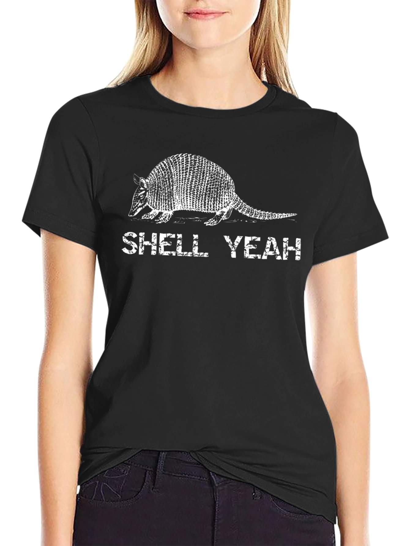 Shell Yeah Armadillo Graphic Tee - Black
