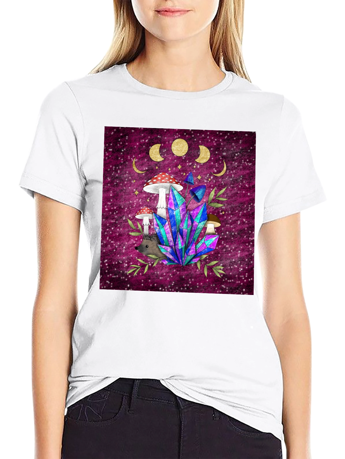 Mystical Mushroom & Crystal T-Shirt