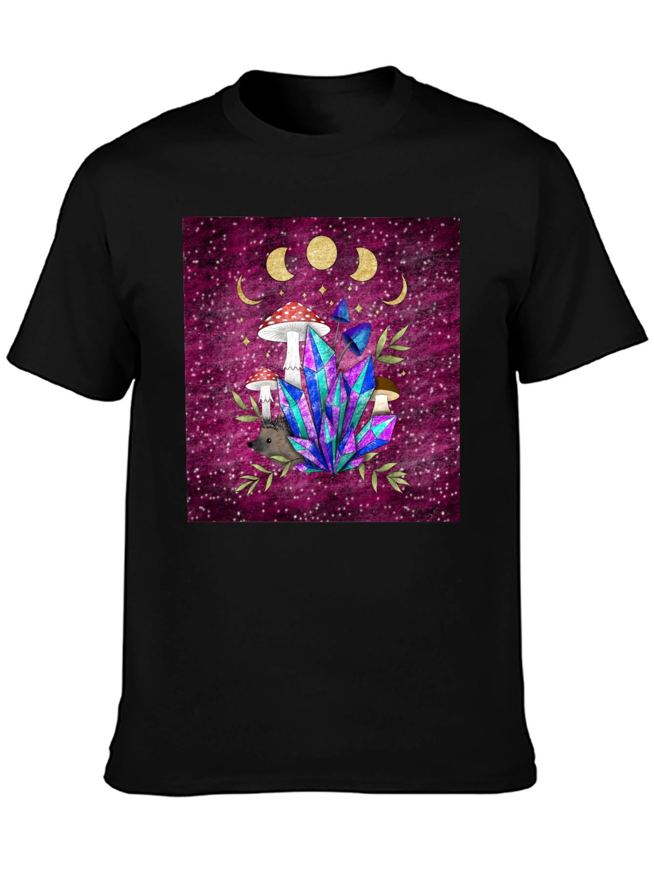 Mystical Mushroom & Crystal T-Shirt