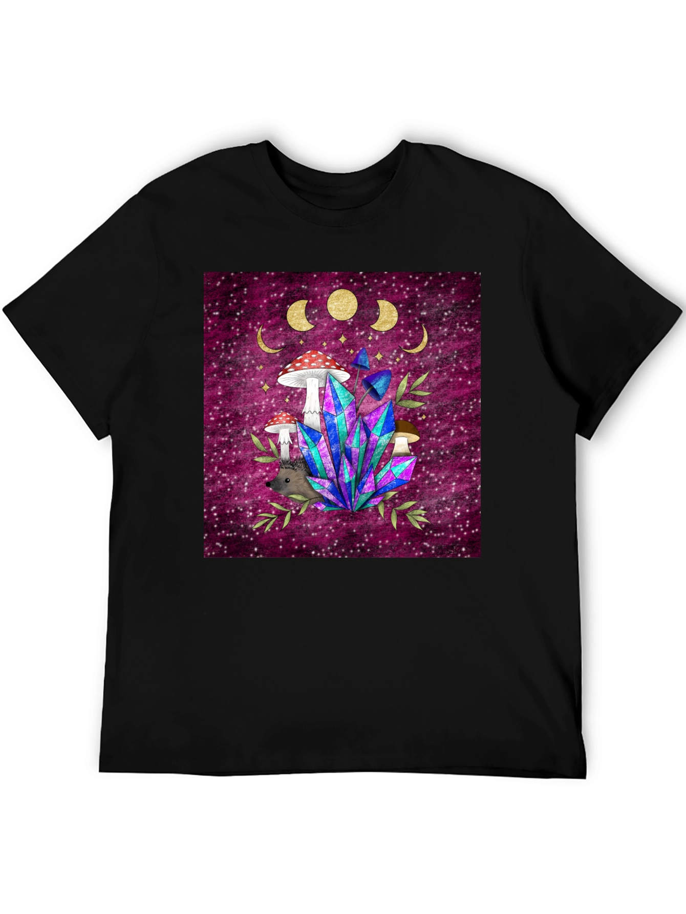 Mystical Mushroom & Crystal T-Shirt