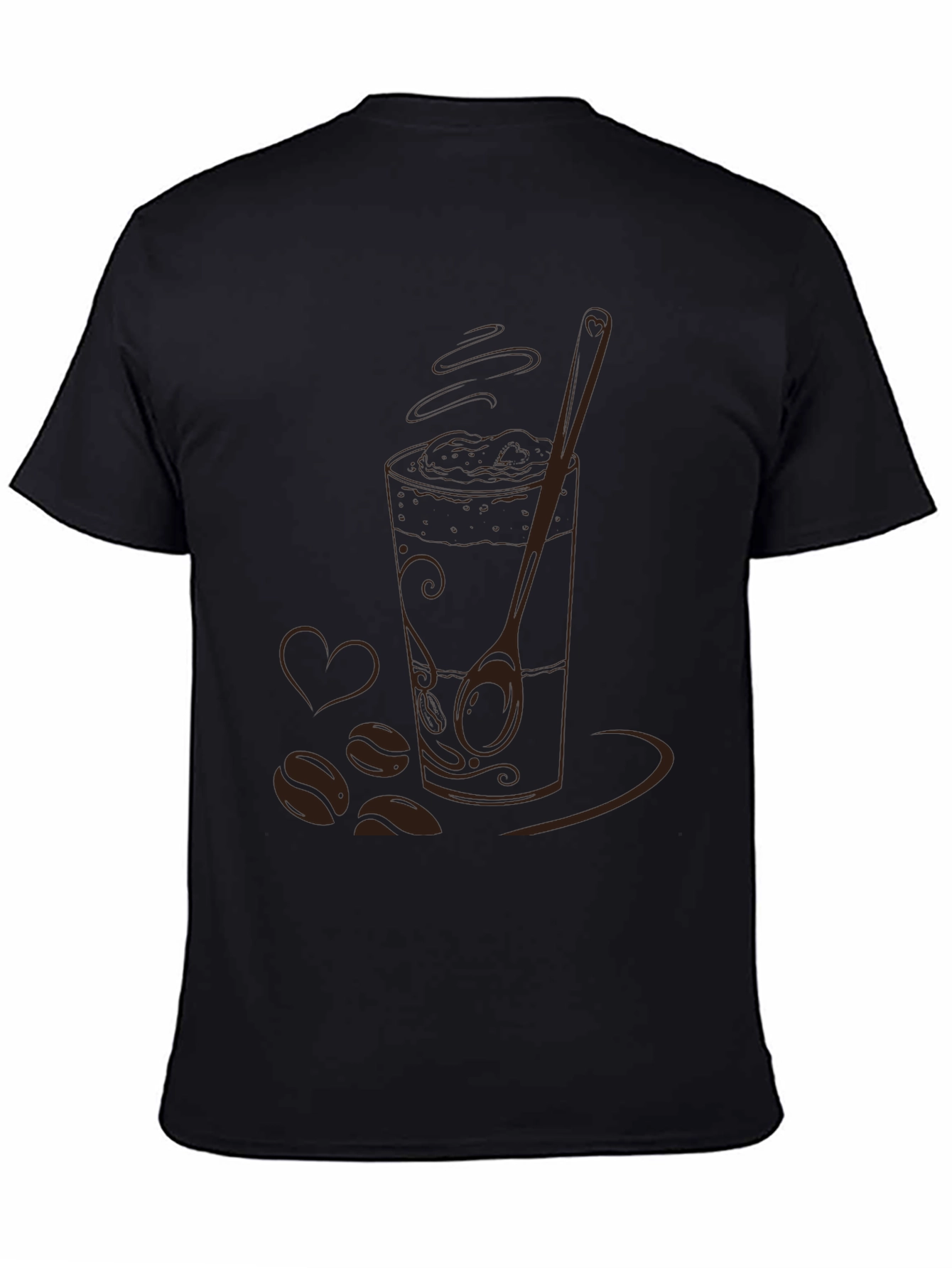 Coffee Lovers Graphic Tee - Black