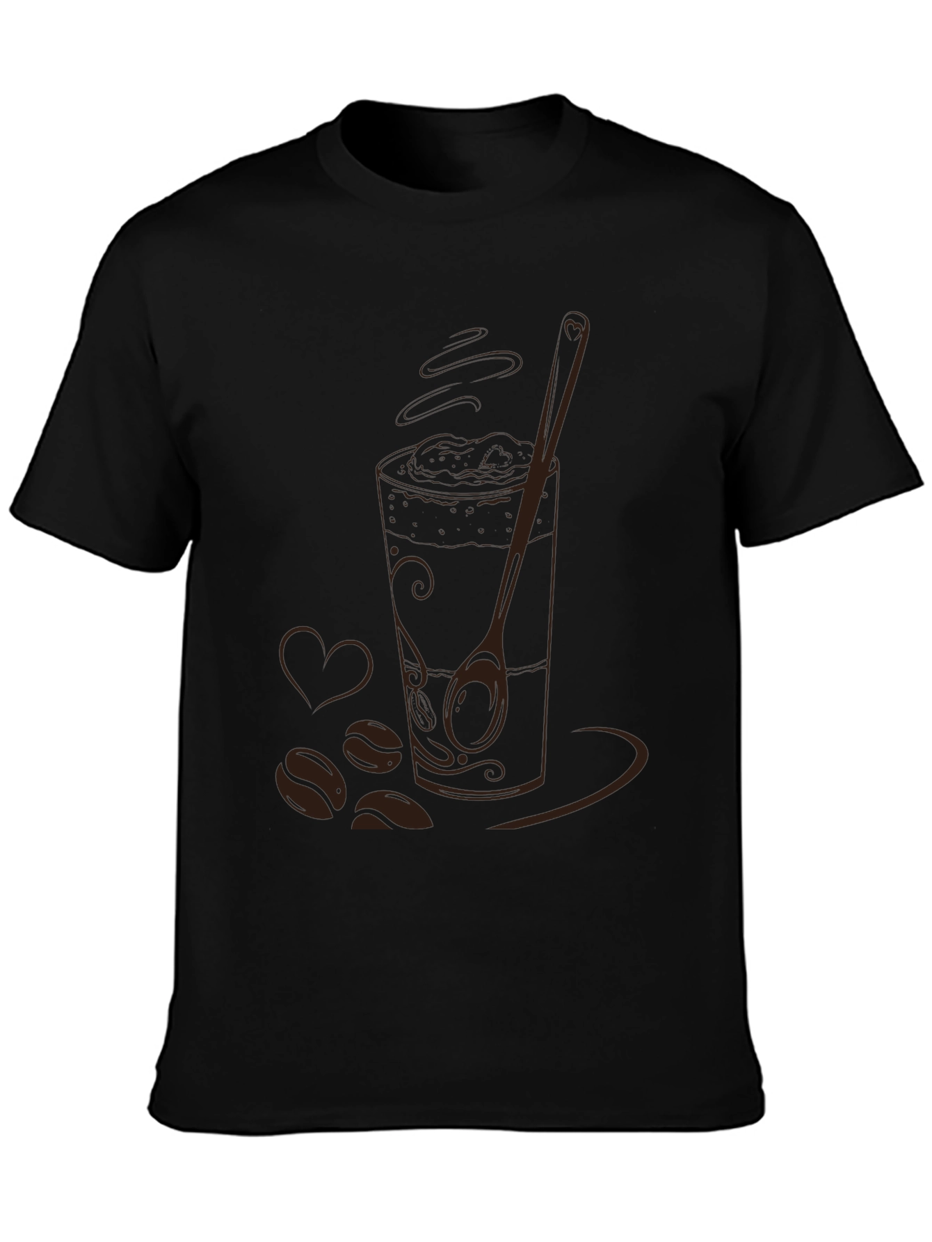 Coffee Lovers Graphic Tee - Black