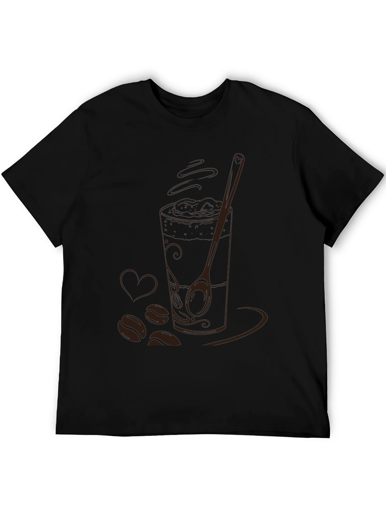 Coffee Lovers Graphic Tee - Black