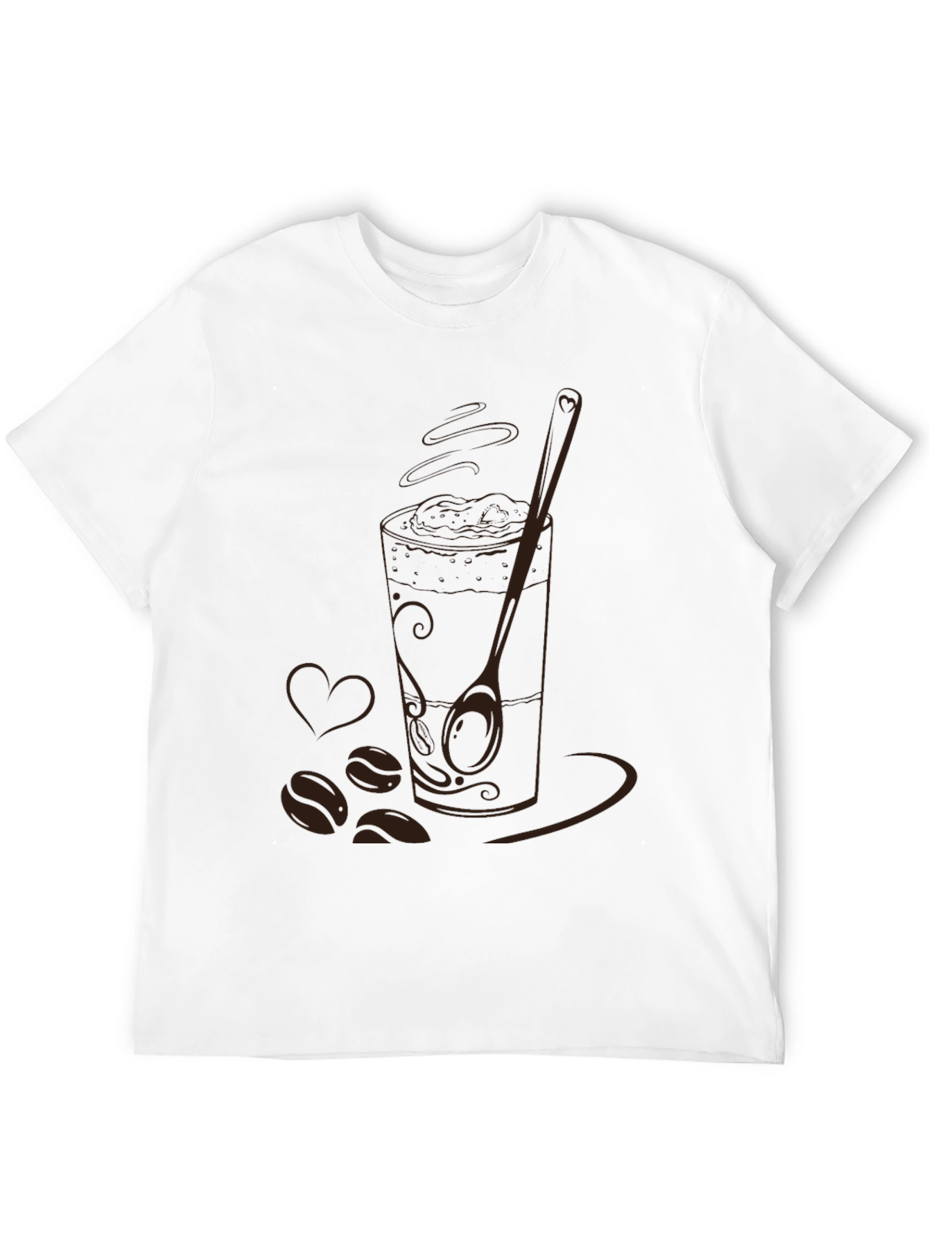 Coffee Lovers Graphic Tee - Black