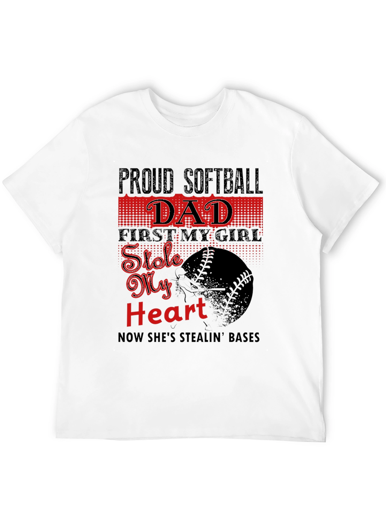 Proud Softball Dad T-Shirt