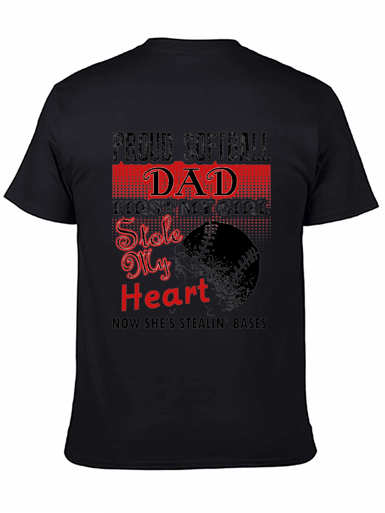 Proud Softball Dad T-Shirt