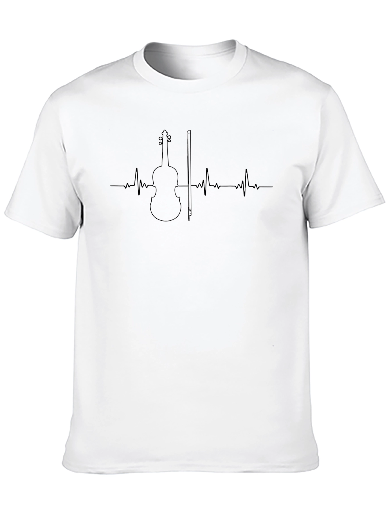 Violin Heartbeat T-Shirt - Musicians Tee