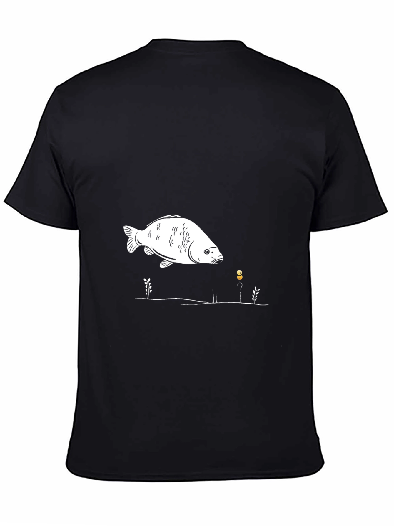 Fish Graphic Black T-Shirt Unisex