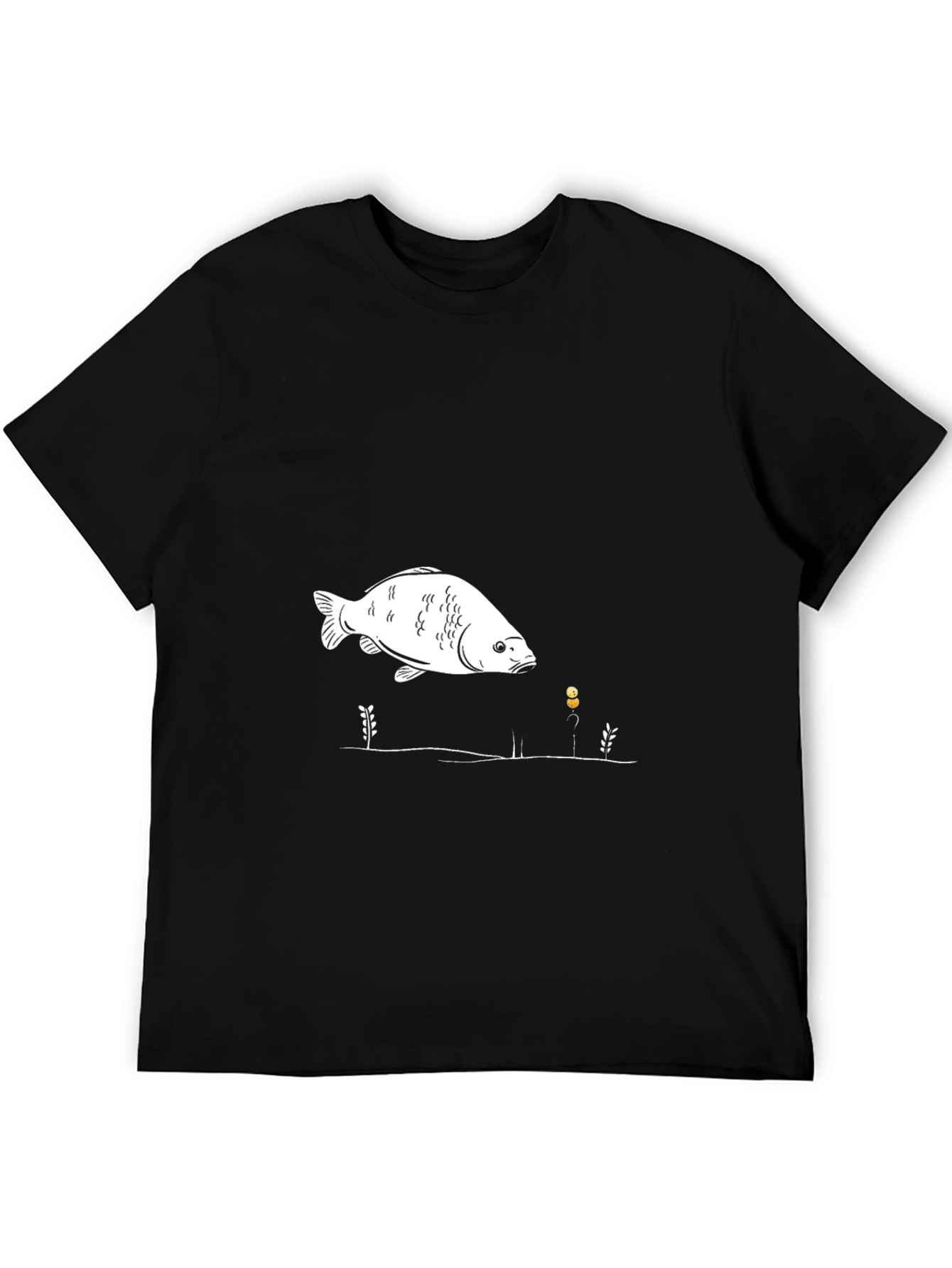 Fish Graphic Black T-Shirt Unisex