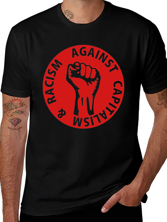Anti-Racism & Capitalism Fist T-Shirt