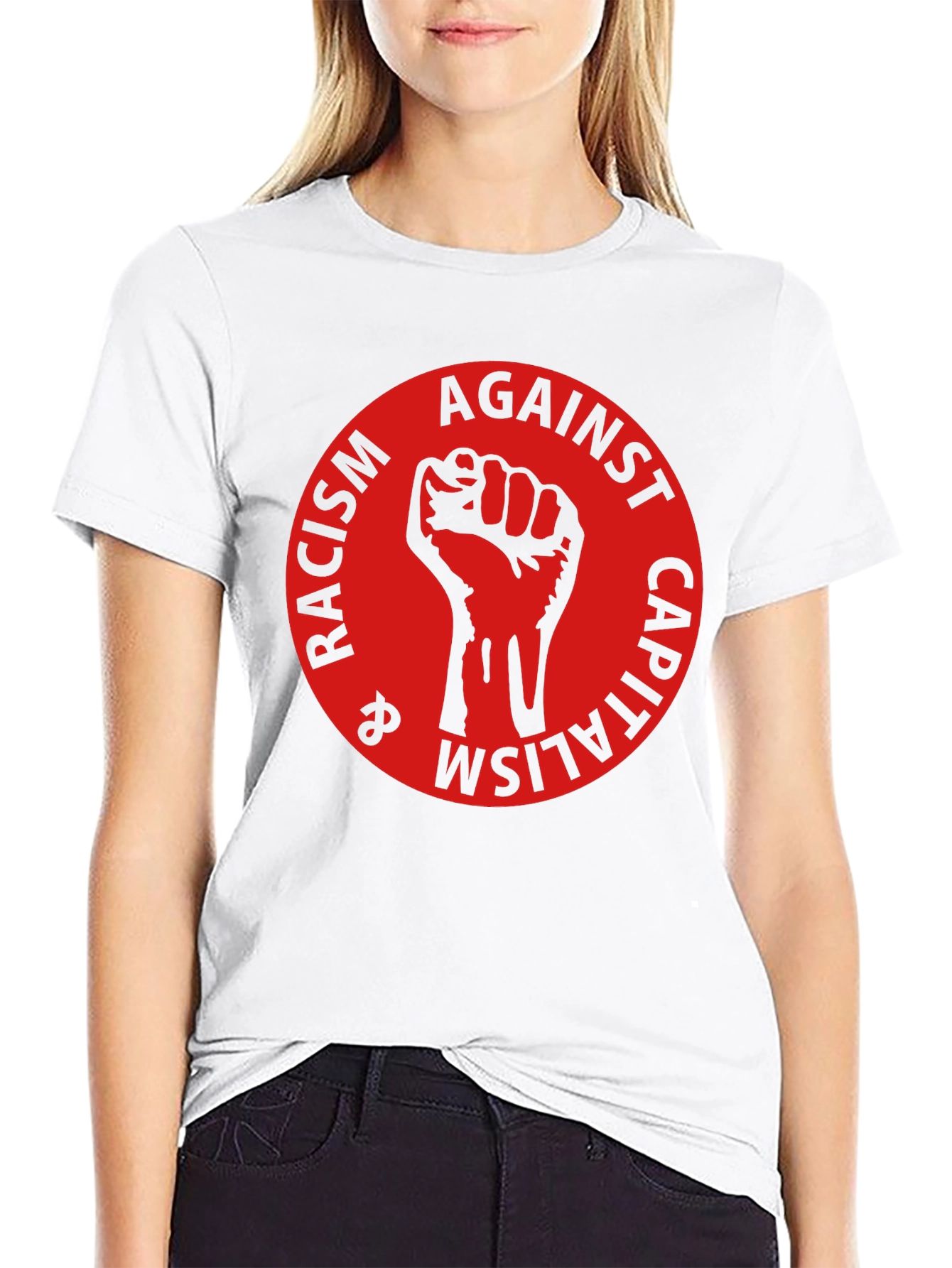 Anti-Racism & Capitalism Fist T-Shirt