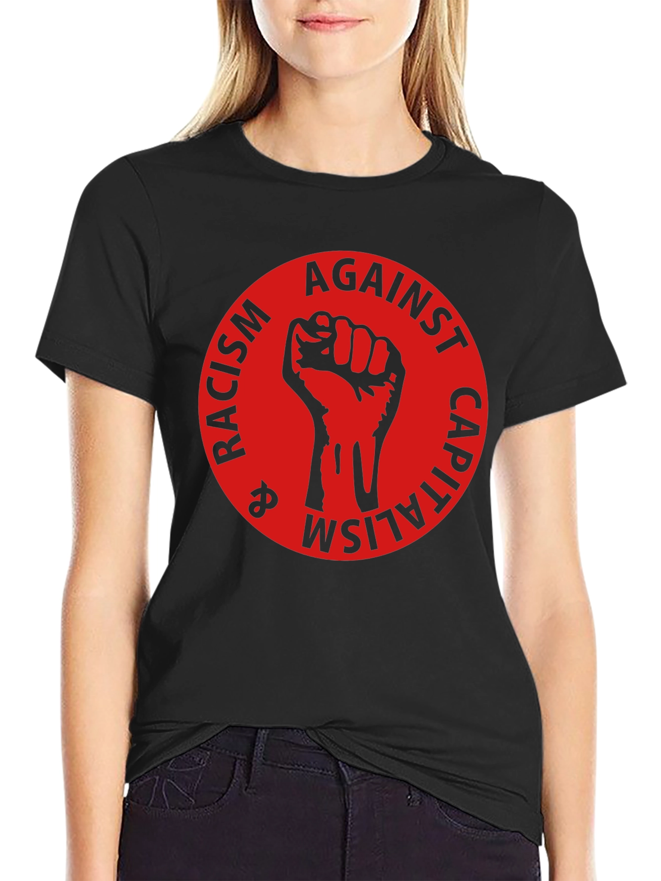 Anti-Racism & Capitalism Fist T-Shirt
