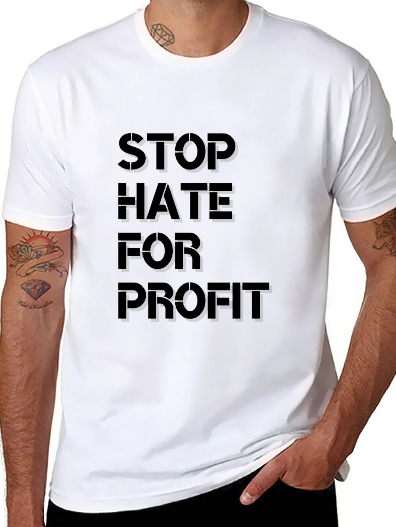 Stop Hate for Profit Black T-Shirt