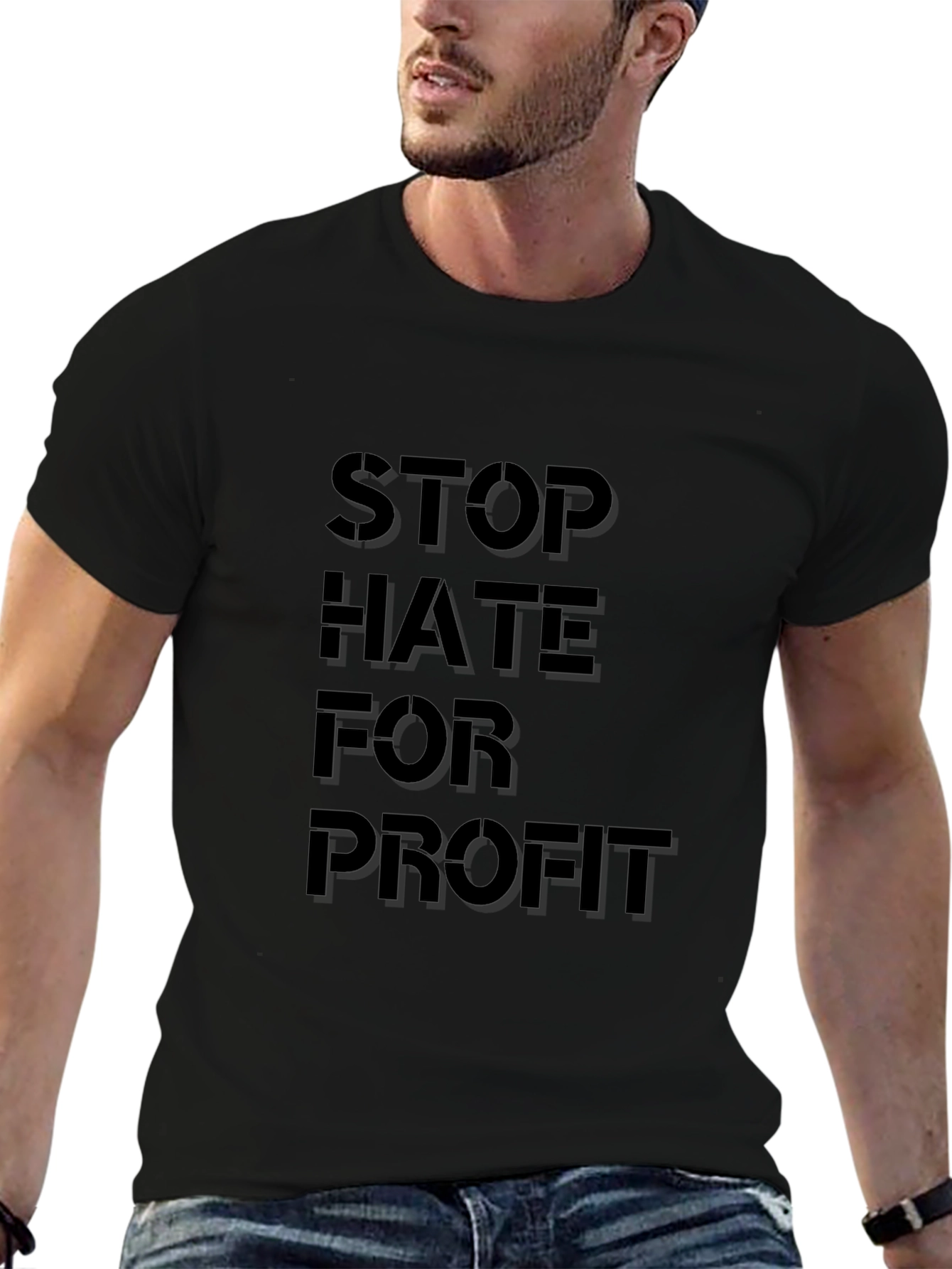 Stop Hate for Profit Black T-Shirt