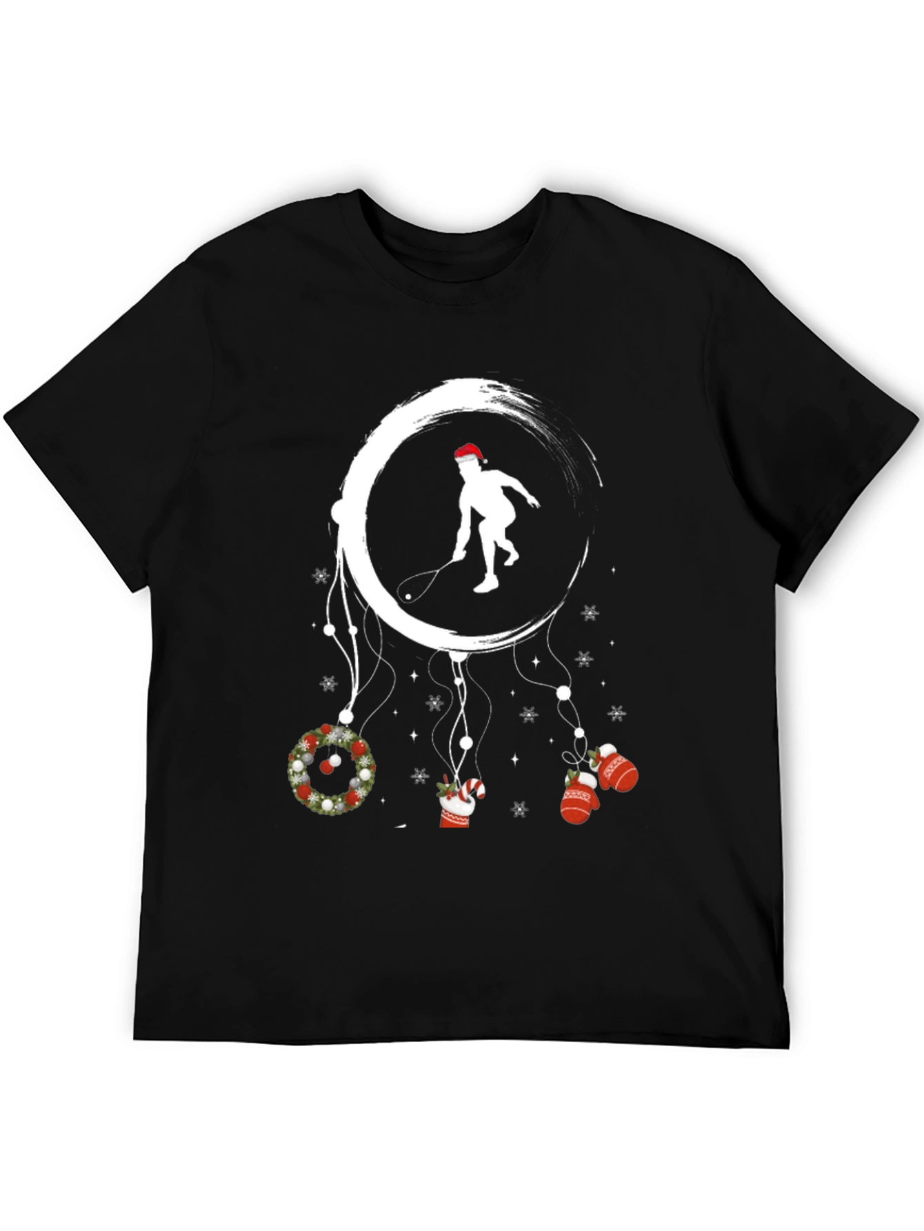 Squash Player Christmas T-Shirt