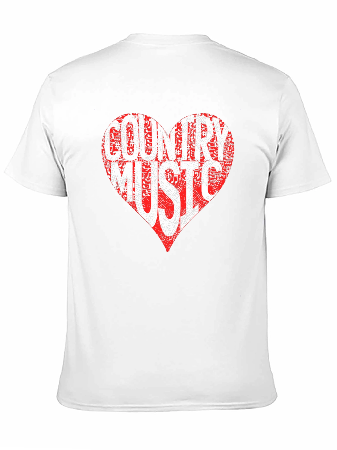 Country Music Heart Graphic Tee - Black