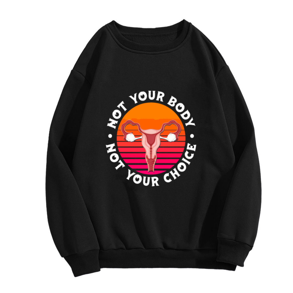 Retro Sunset Stripes Graphic ԲÁìÎÀÒÂ - Unique Design Pullover Sweatshirt