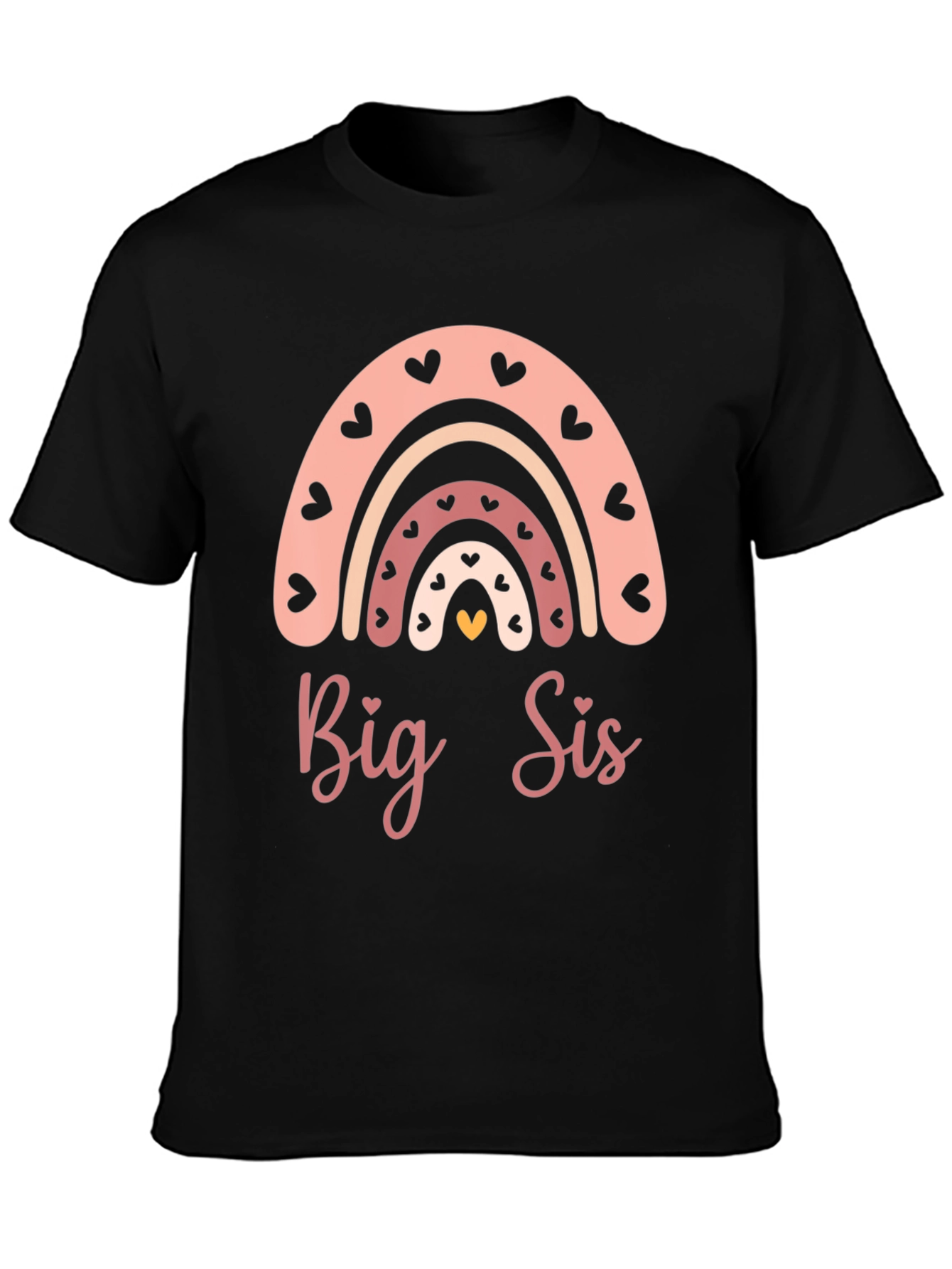 Big Sis Rainbow Heart T-Shirt