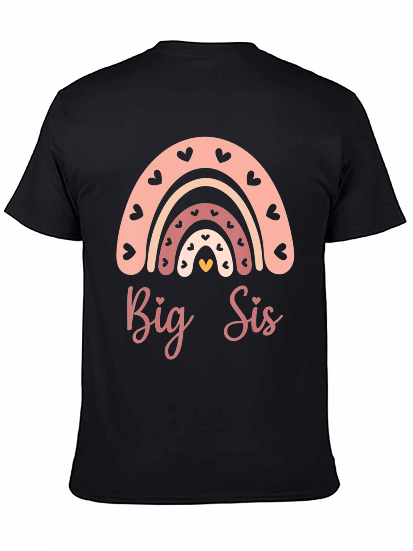 Big Sis Rainbow Heart T-Shirt