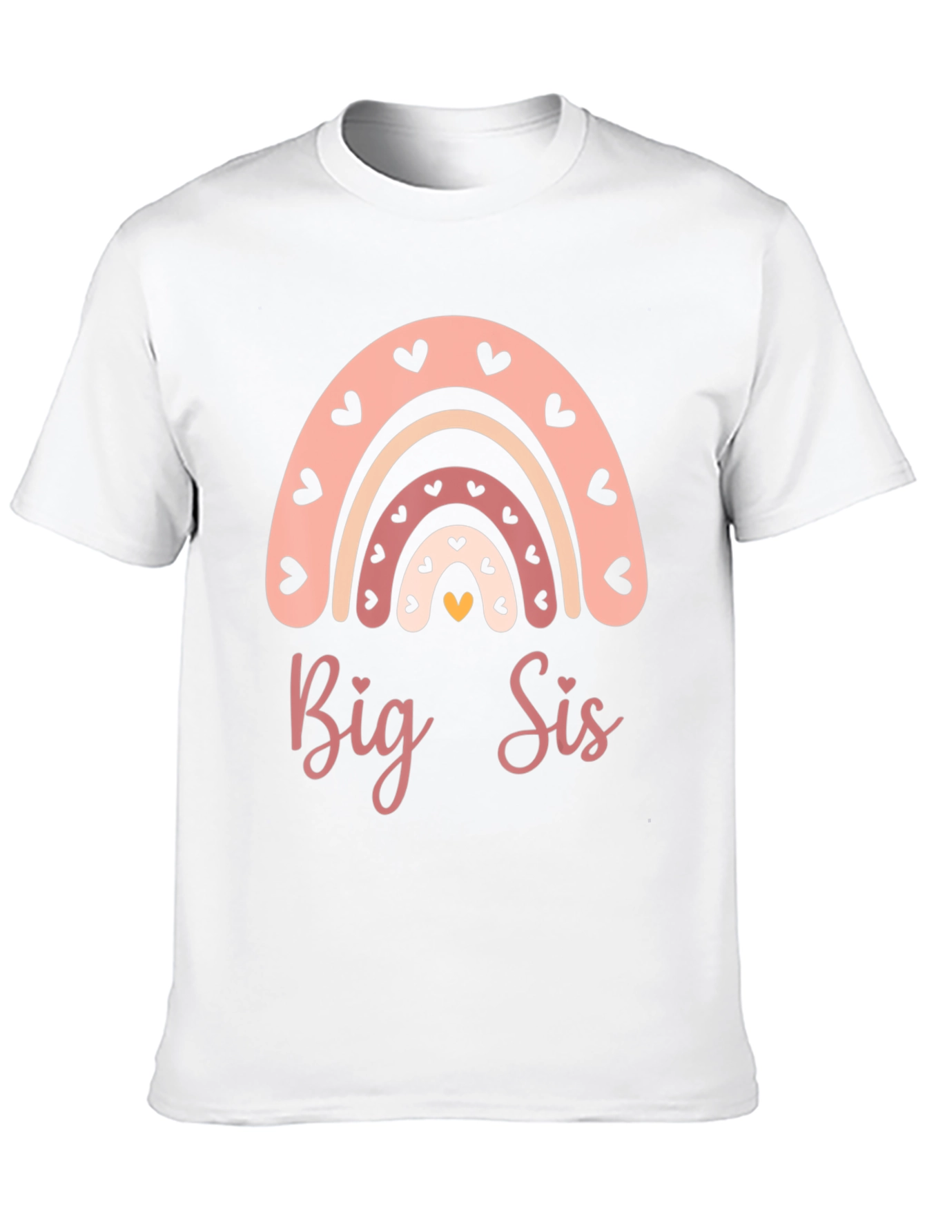 Big Sis Rainbow Heart T-Shirt