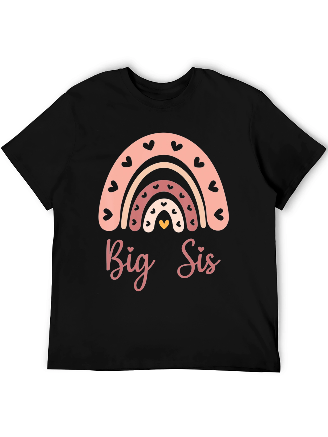 Big Sis Rainbow Heart T-Shirt