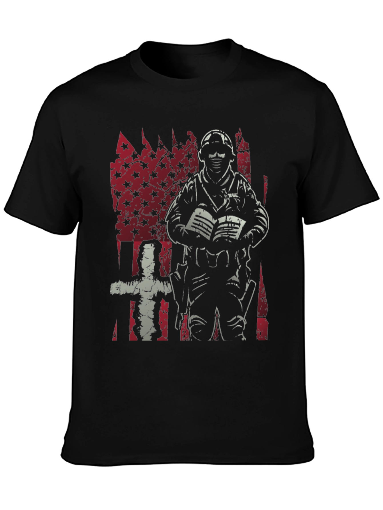 American Flag Tactical Military T-Shirt