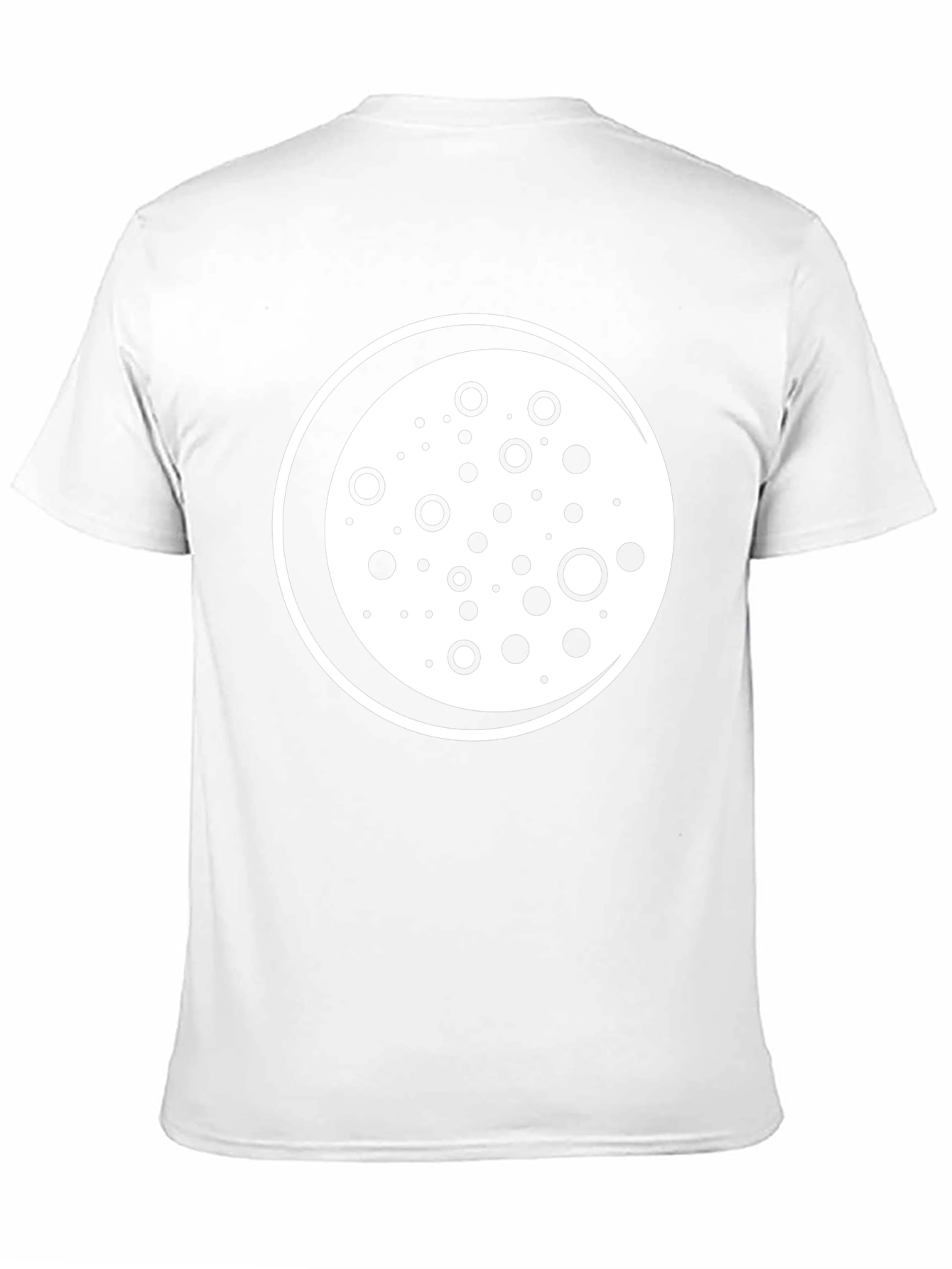 Cool Circle Pattern Black T-Shirt
