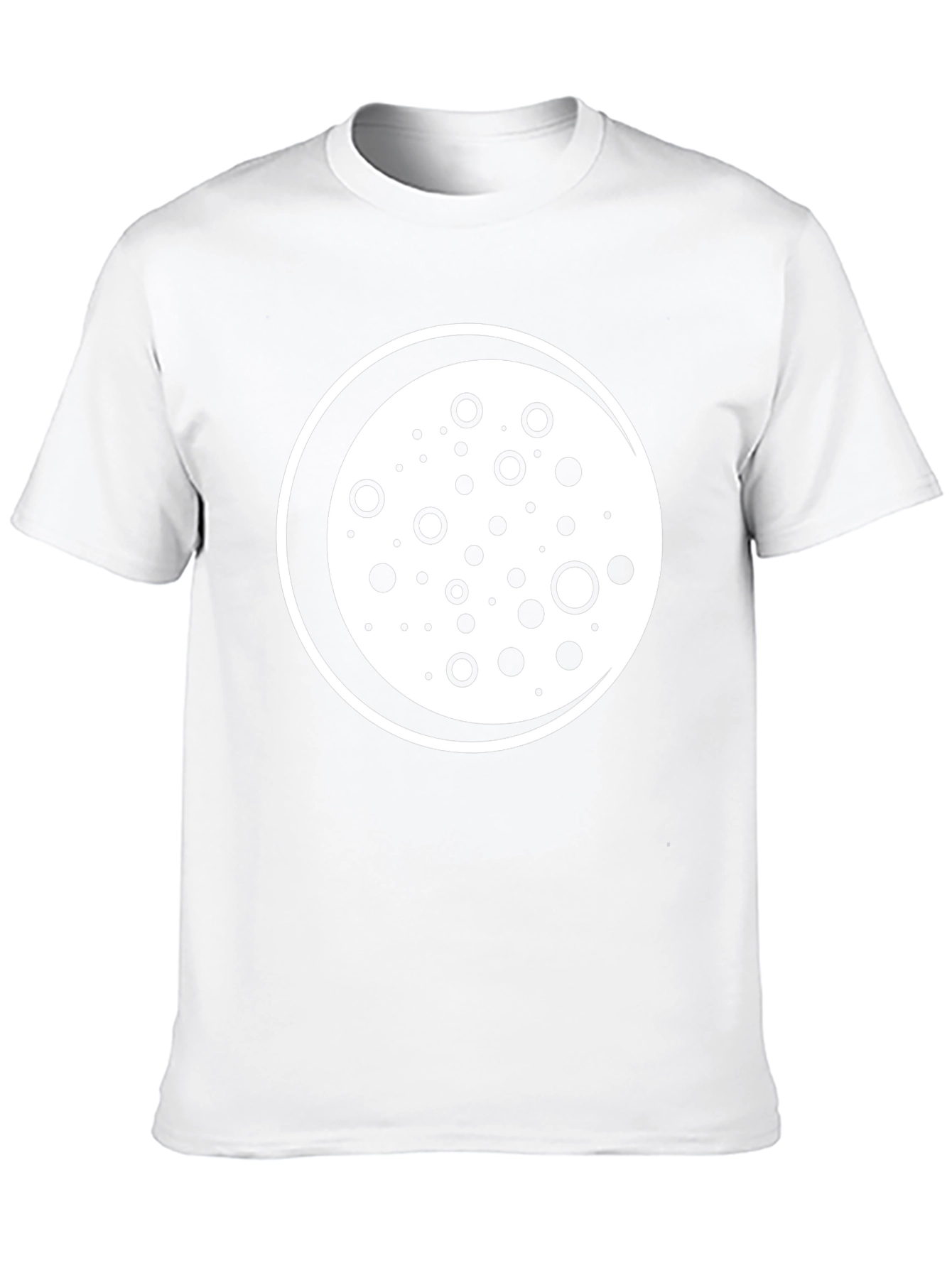 Cool Circle Pattern Black T-Shirt