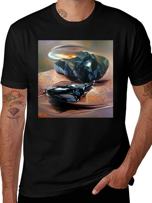 Obsidian Art Black T-Shirt