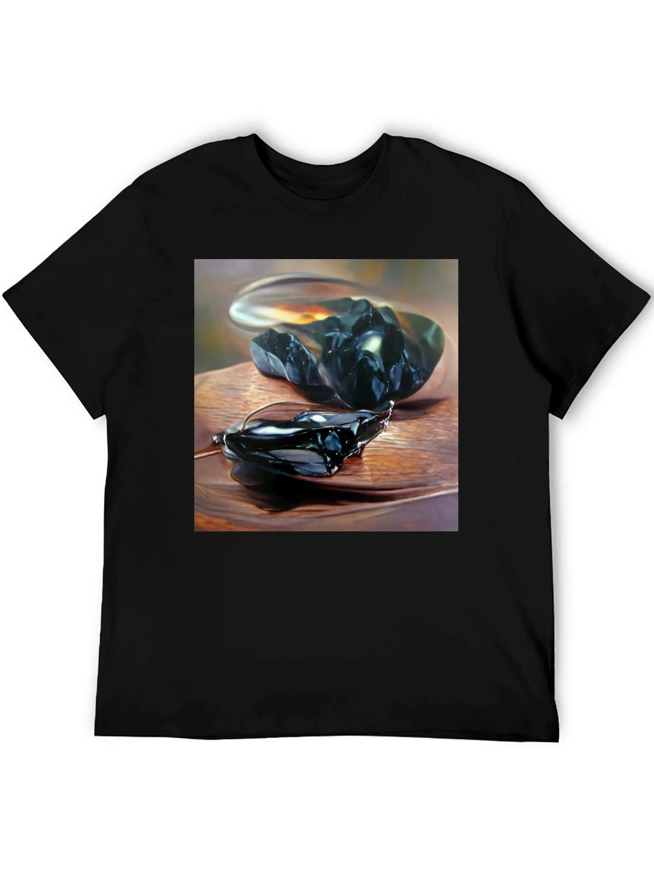 Obsidian Art Black T-Shirt