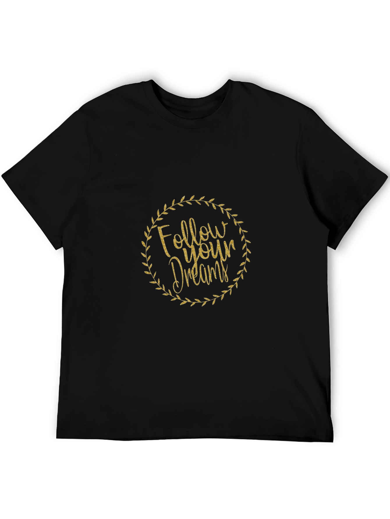 Follow Your Dreams Black Graphic Tee