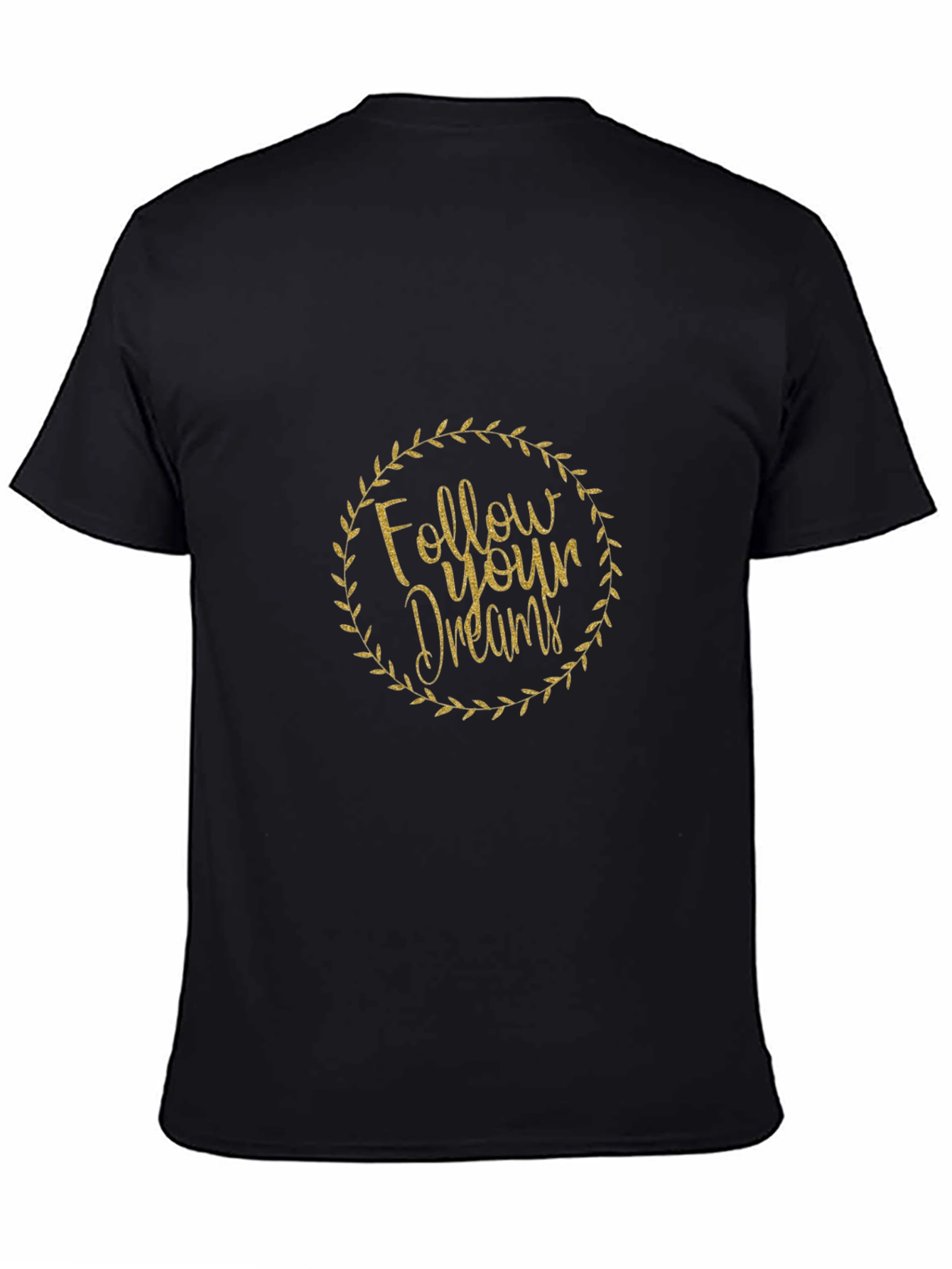 Follow Your Dreams Black Graphic Tee
