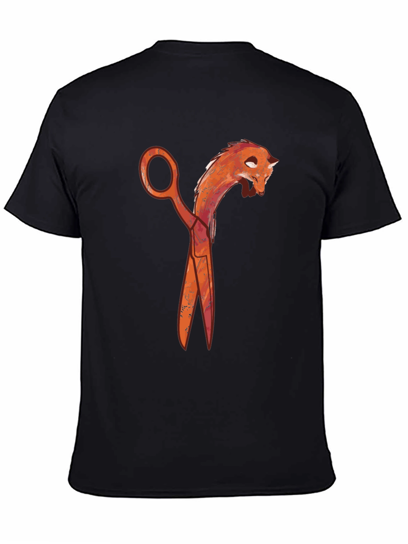 Scissors Dragon Graphic Tee - Black