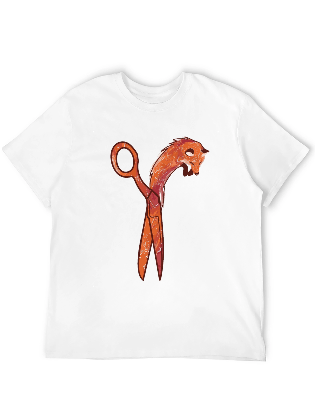 Scissors Dragon Graphic Tee - Black