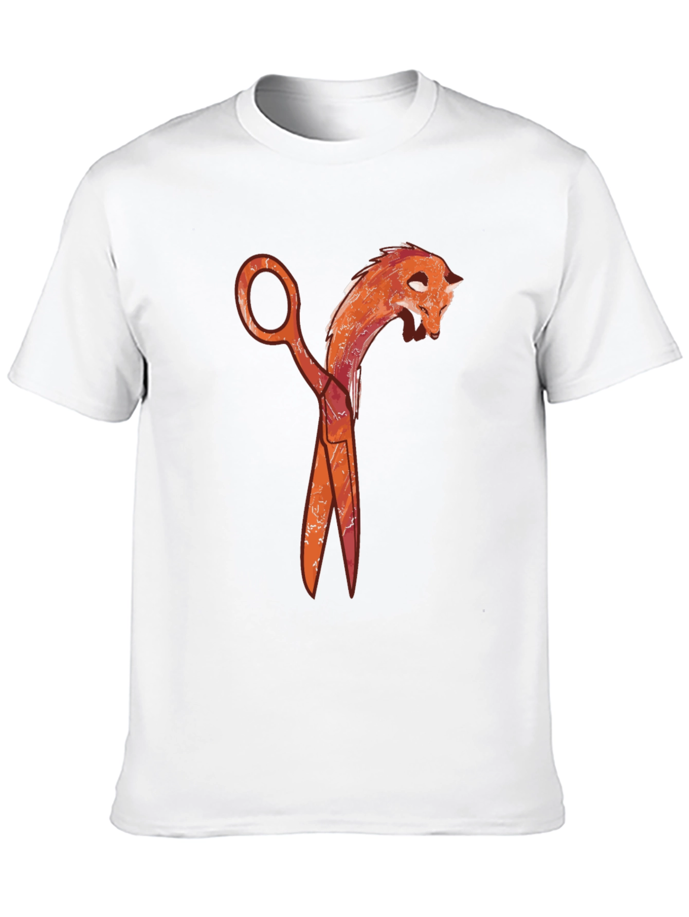Scissors Dragon Graphic Tee - Black