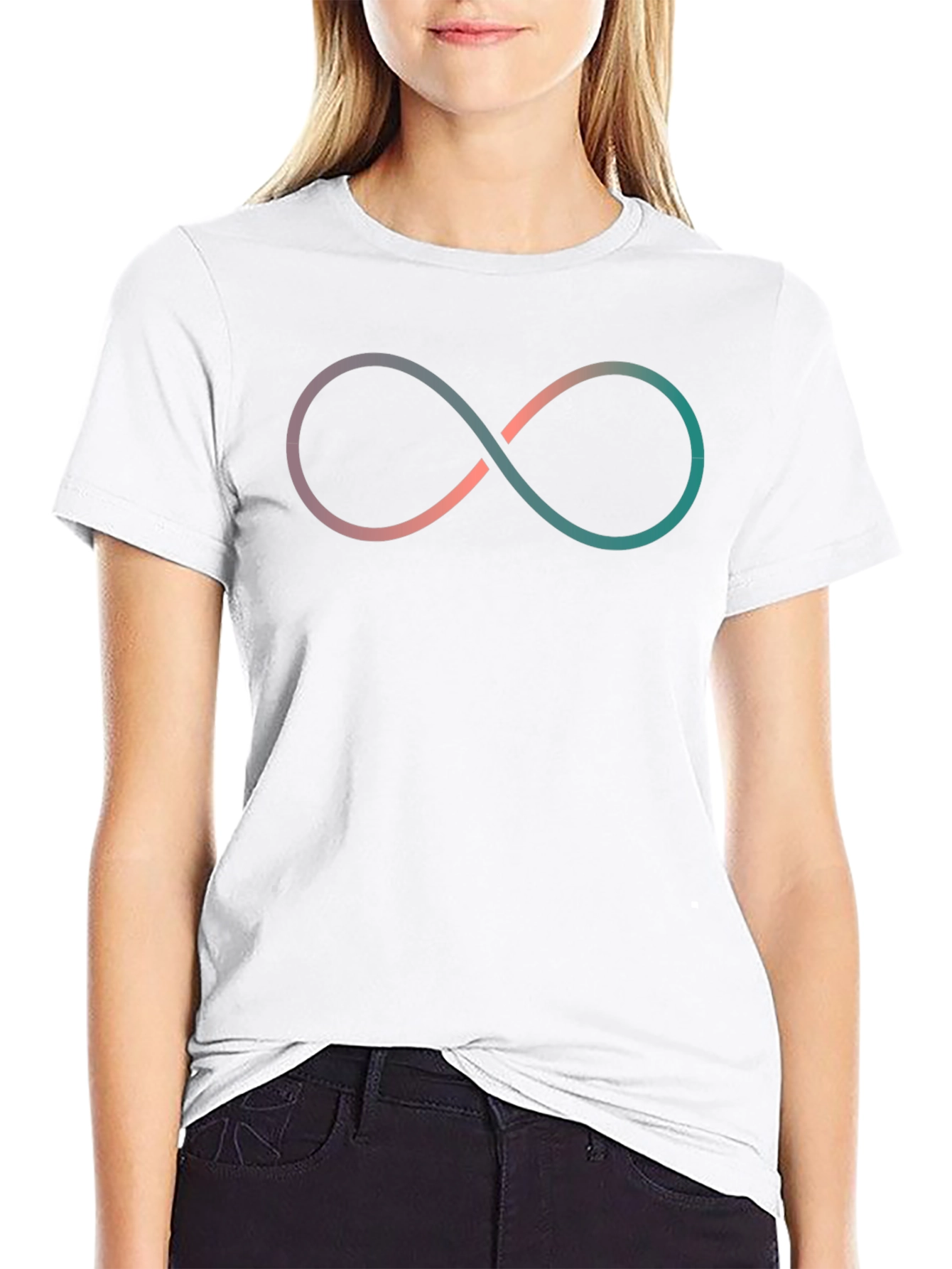 Infinity Symbol T-Shirt - Black Cotton Tee
