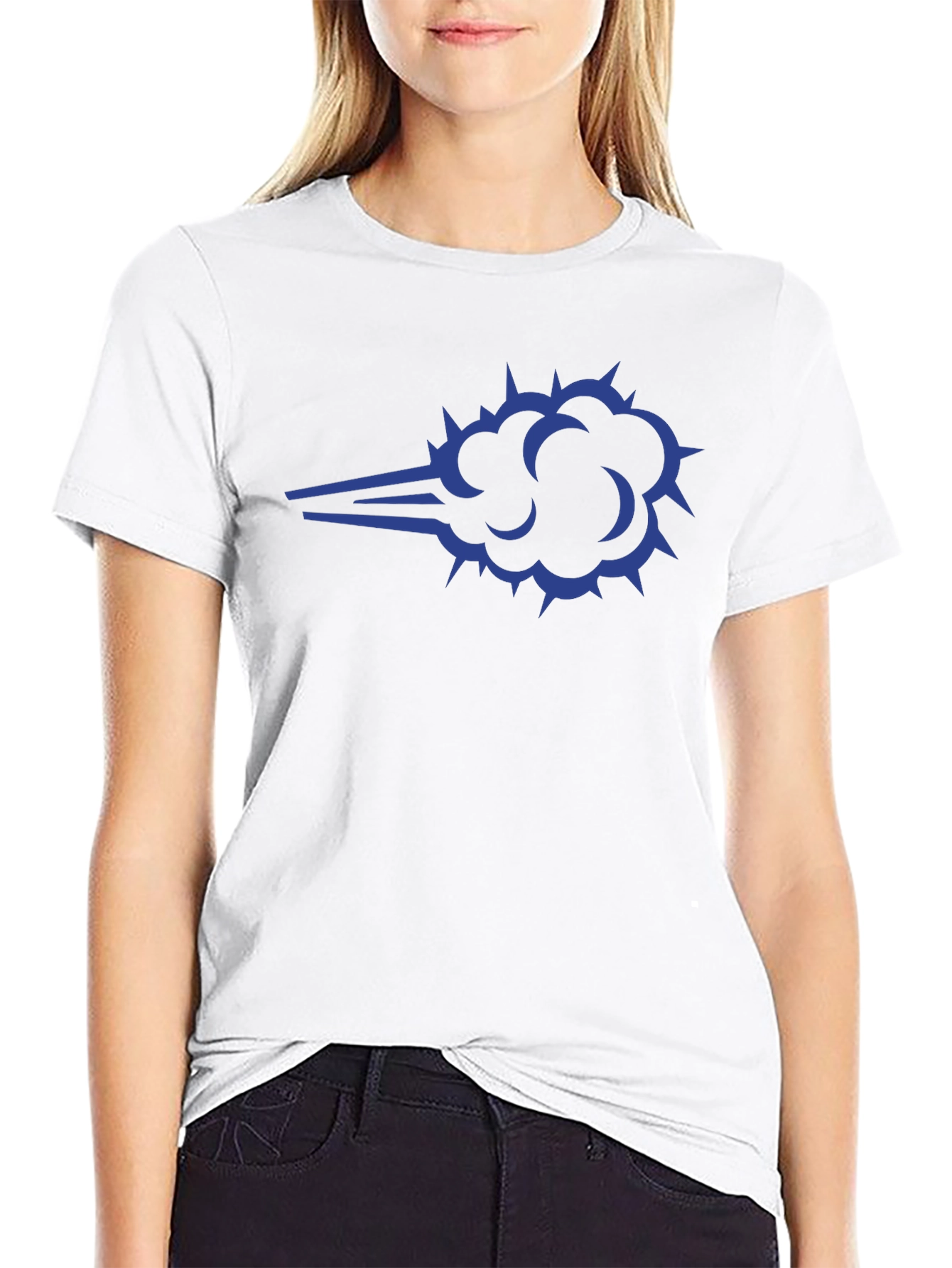 Cool Cloud Graphic Black Tee