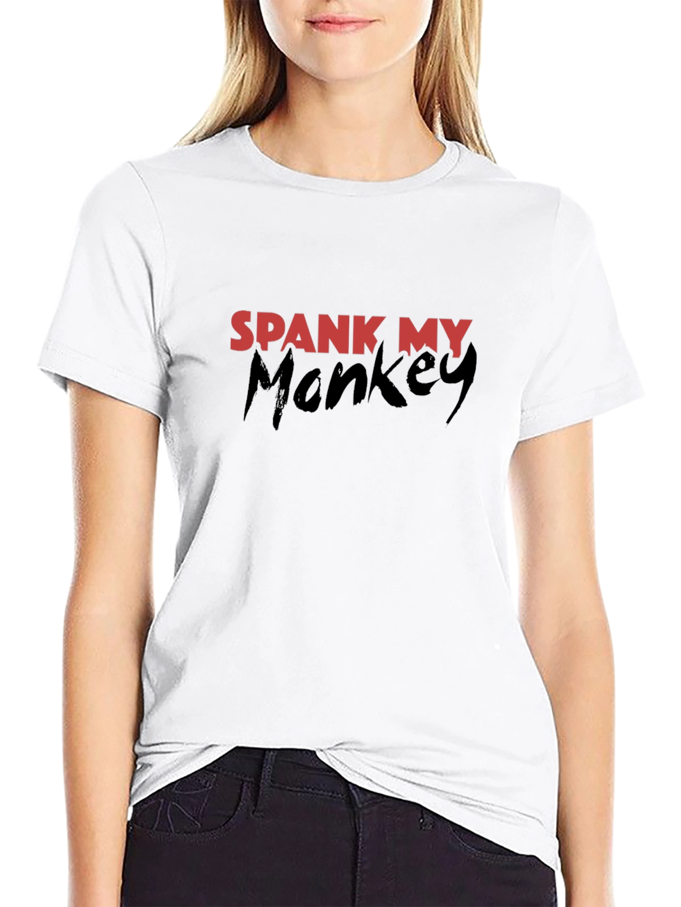Spank My Monkey Graphic T-Shirt - Black