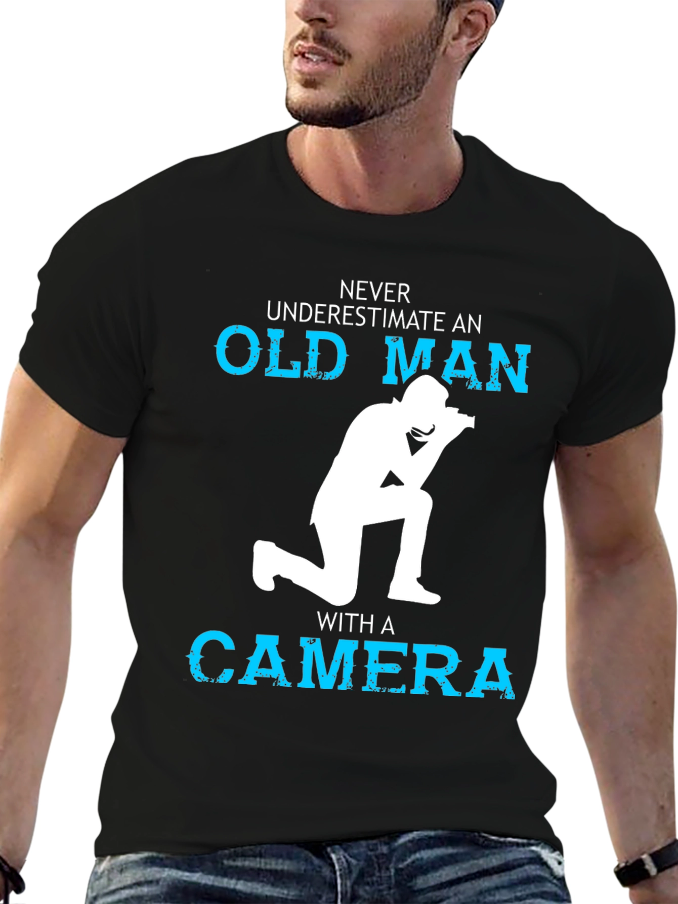 Never Underestimate Old Man T-Shirt