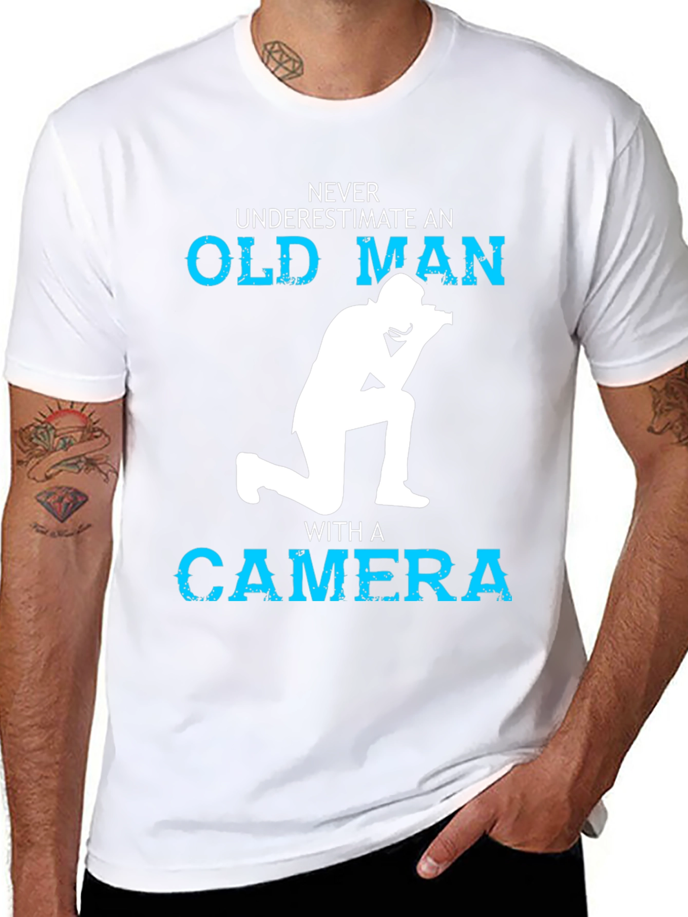 Never Underestimate Old Man T-Shirt